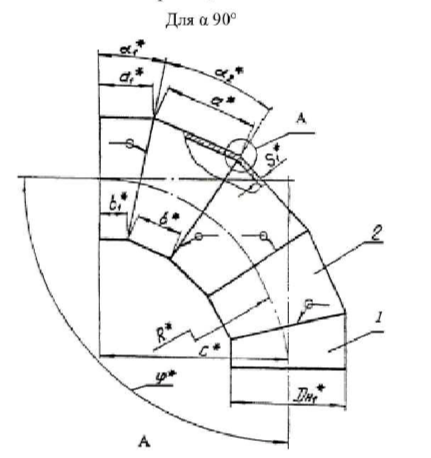 Колено 45° 630х10 95 ОСТ 34.10.752-97